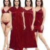 6 Pieces Night Dress Set