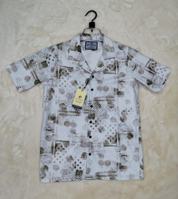 Trendy Popcorn Dropped Shulder Half Sleeve Shirt