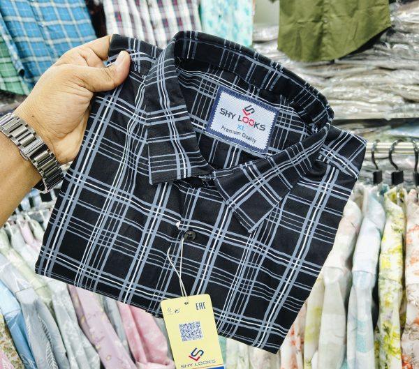 Pure Cotton full Sleeve Check Shirt for Men's