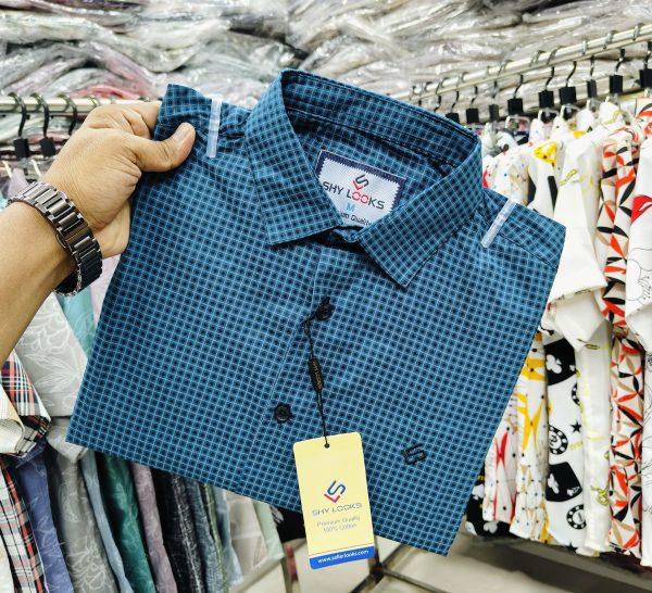 Pure Cotton full Sleeve Check Shirt for Men's