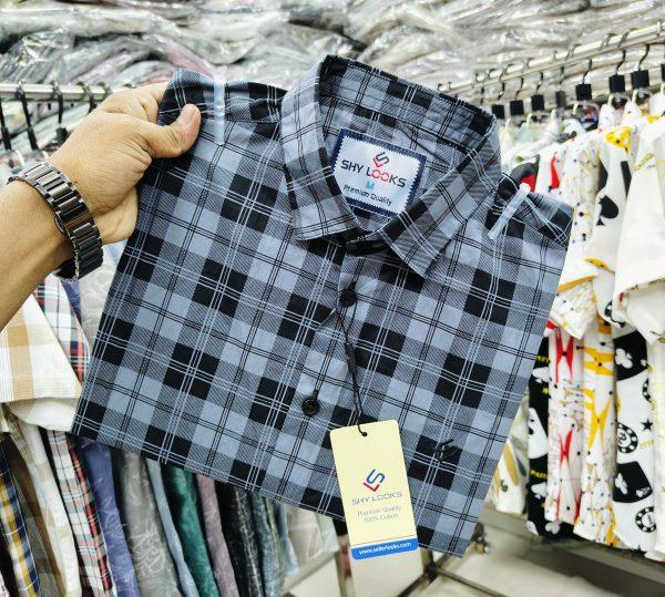 Pure Cotton full Sleeve Check Shirt for Men's