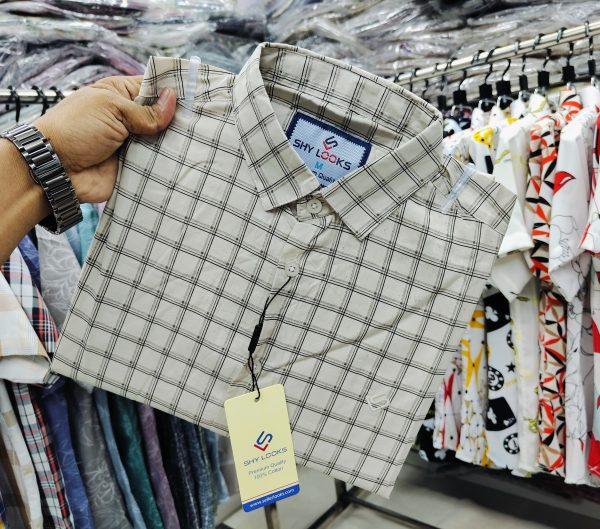 Pure Cotton full Sleeve Check Shirt for Men's