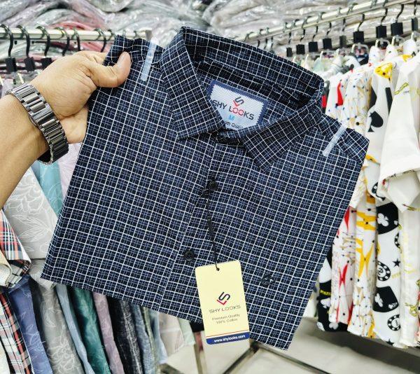 Pure Cotton full Sleeve Check Shirt for Men's