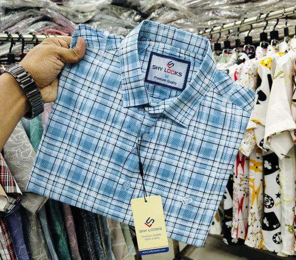 Pure Cotton full Sleeve Check Shirt for Men's