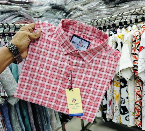 Pure Cotton full Sleeve Check Shirt for Men's
