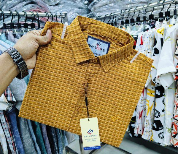 Pure Cotton full Sleeve Check Shirt for Men's