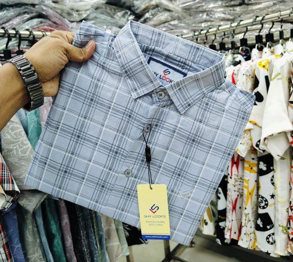 Pure Cotton full Sleeve Check Shirt for Men's