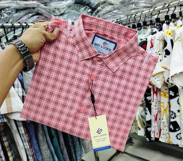 Pure Cotton full Sleeve Check Shirt for Men's