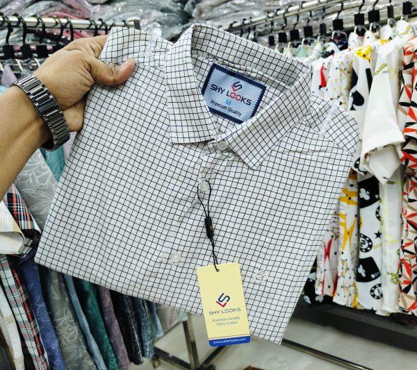 Pure Cotton full Sleeve Check Shirt for Men's