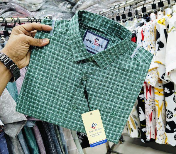 Pure Cotton full Sleeve Check Shirt for Men's