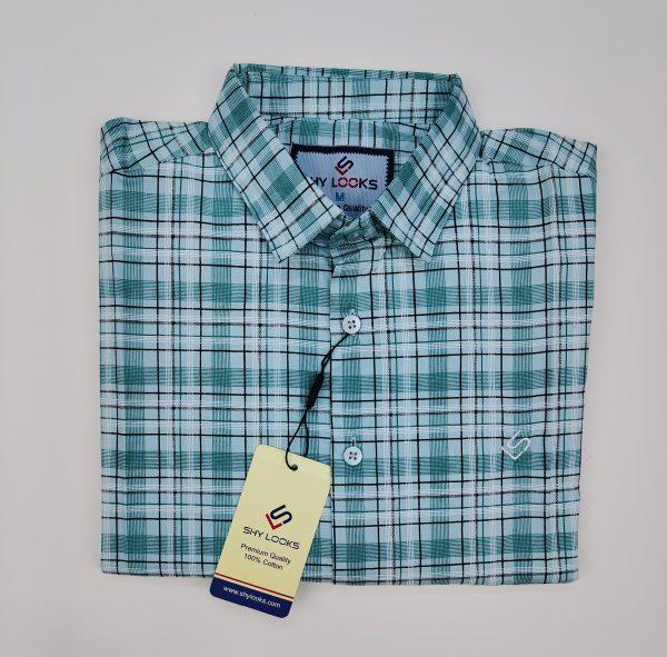 Pure Cotton full Sleeve Check Shirt for Men's
