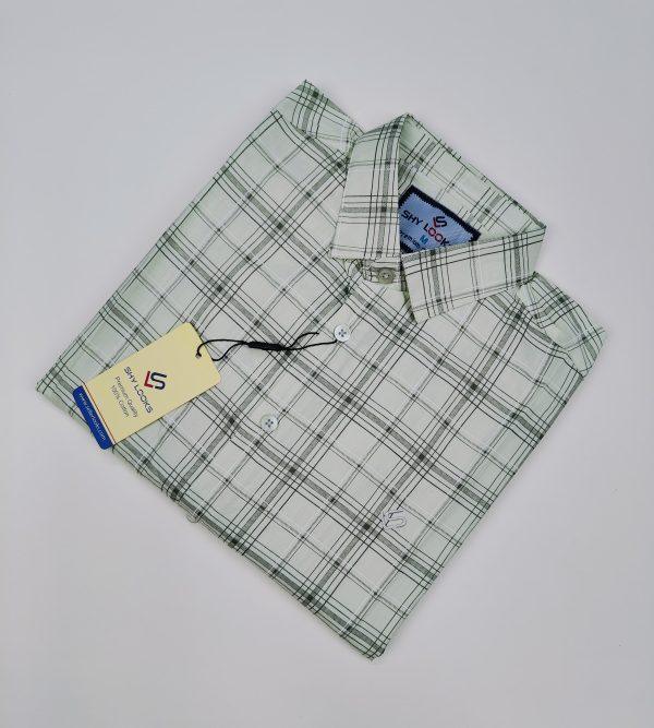 Pure Cotton full Sleeve Check Shirt for Men's