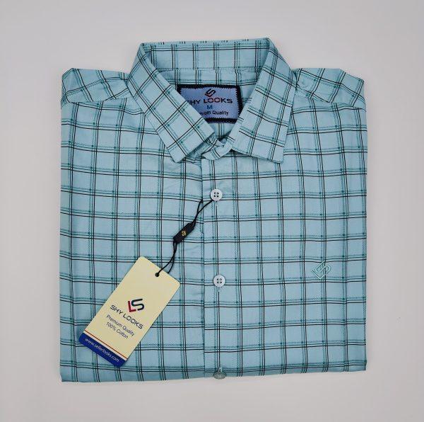 Pure Cotton full Sleeve Check Shirt for Men's