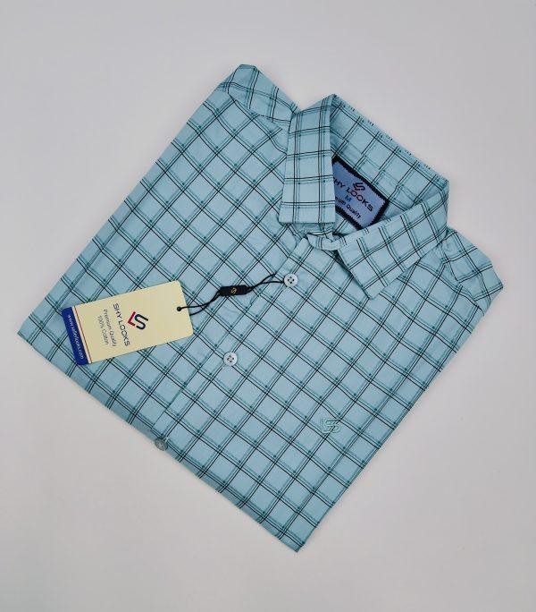 Pure Cotton full Sleeve Check Shirt for Men's