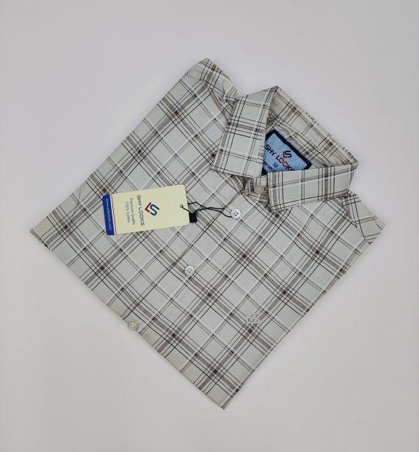 Pure Cotton full Sleeve Check Shirt for Men's