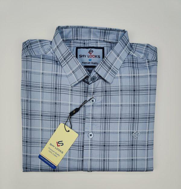 Pure Cotton full Sleeve Check Shirt for Men's
