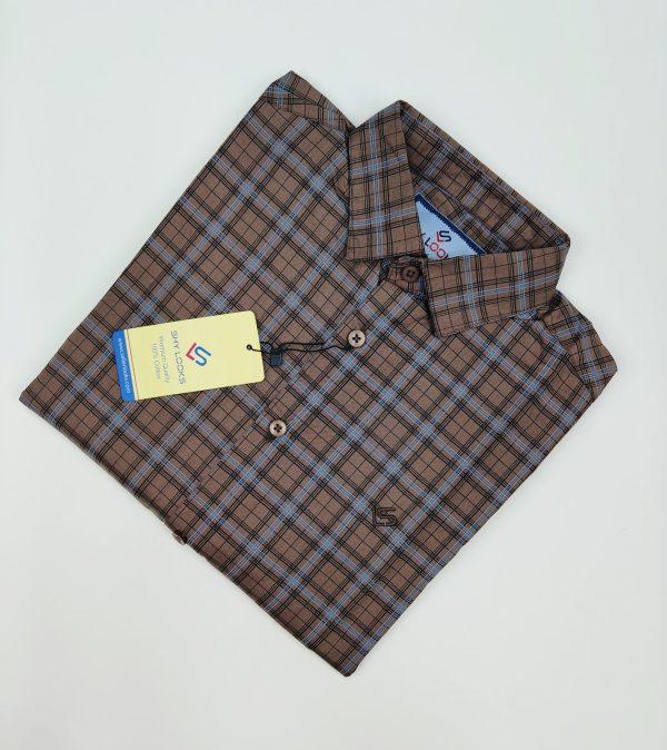 Pure Cotton full Sleeve Check Shirt for Men's