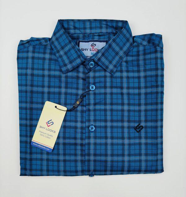Pure Cotton full Sleeve Check Shirt for Men's