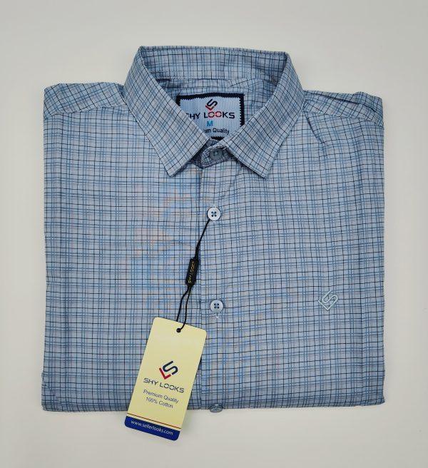 Pure Cotton full Sleeve Check Shirt for Men's