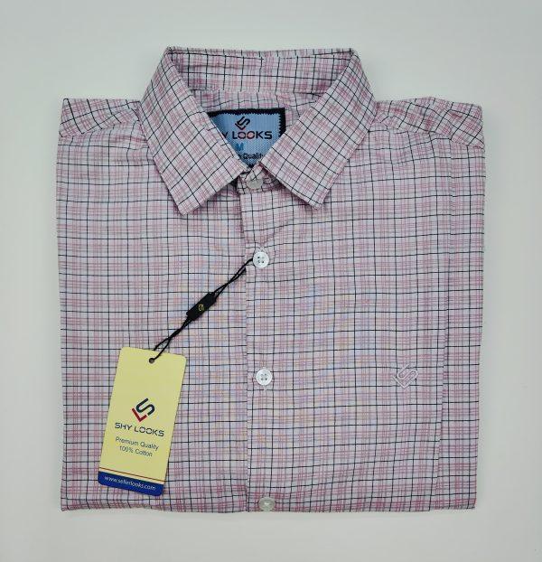 Pure Cotton full Sleeve Check Shirt for Men's