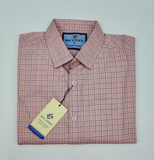 Pure Cotton full Sleeve Check Shirt for Men's