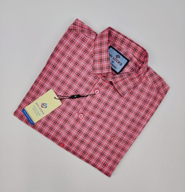 Pure Cotton full Sleeve Check Shirt for Men's