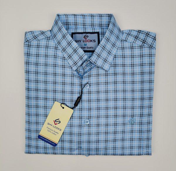 Pure Cotton full Sleeve Check Shirt for Men's