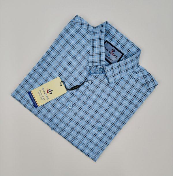 Pure Cotton full Sleeve Check Shirt for Men's