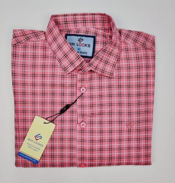 Pure Cotton full Sleeve Check Shirt for Men's