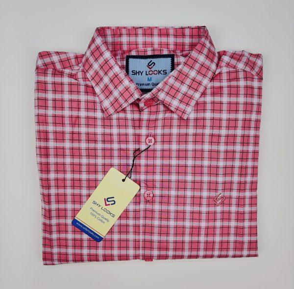 Pure Cotton full Sleeve Check Shirt for Men's