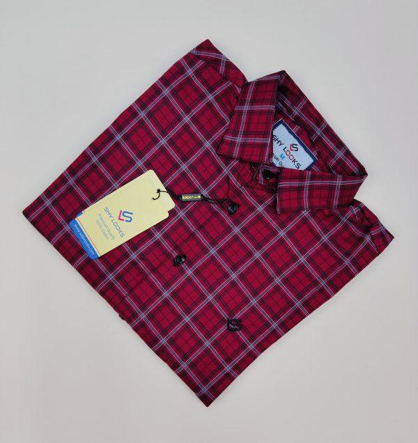 Pure Cotton full Sleeve Check Shirt for Men's