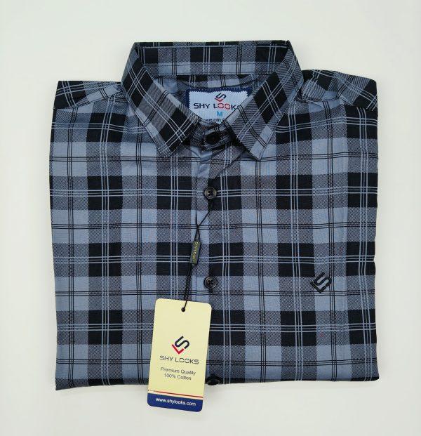 Pure Cotton full Sleeve Check Shirt for Men's