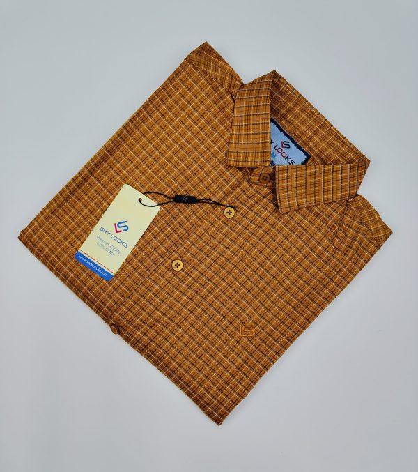 Pure Cotton full Sleeve Check Shirt for Men's
