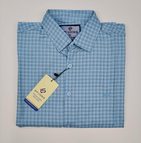 Pure Cotton full Sleeve Check Shirt for Men's