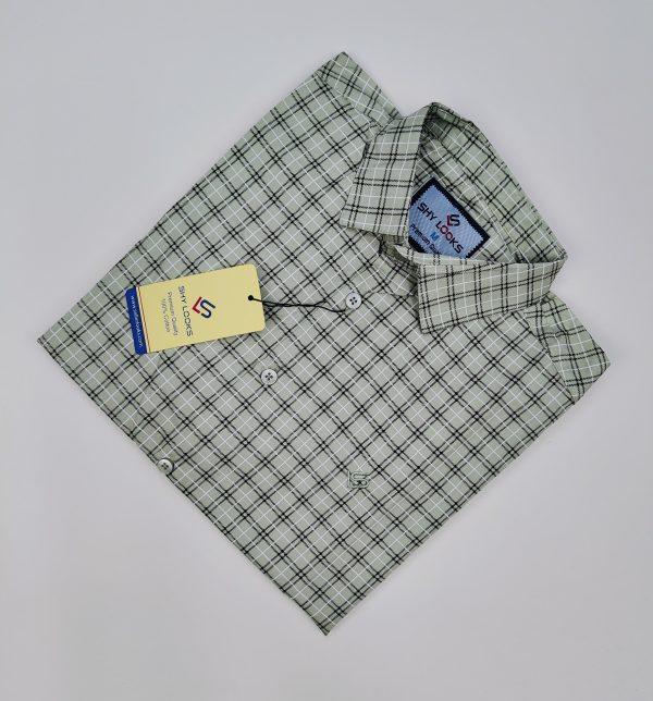 Pure Cotton full Sleeve Check Shirt for Men's