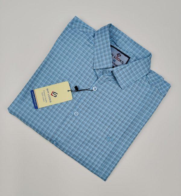 Pure Cotton full Sleeve Check Shirt for Men's