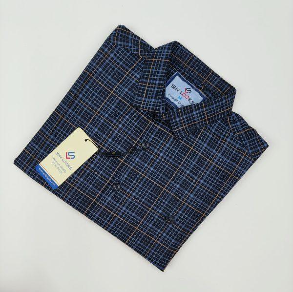 Pure Cotton full Sleeve Check Shirt for Men's