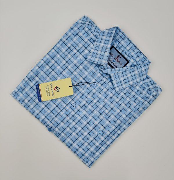 Pure Cotton full Sleeve Check Shirt for Men's