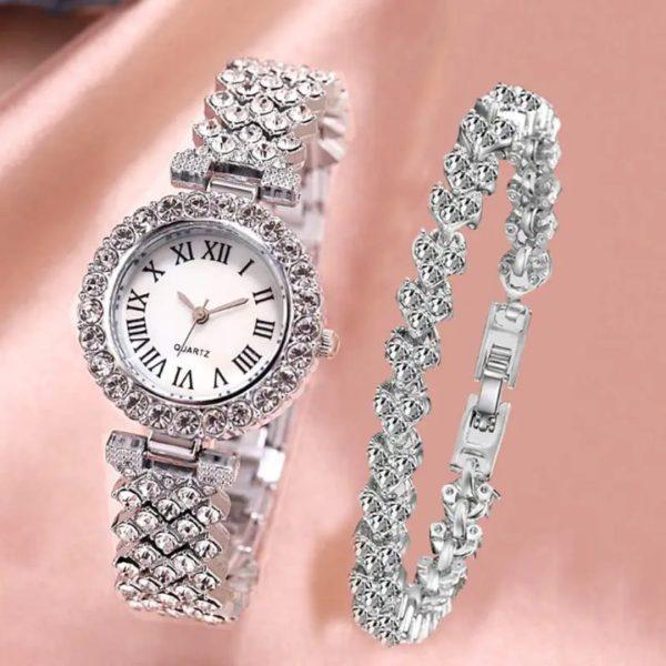 Watch & Bracelet Combo Set