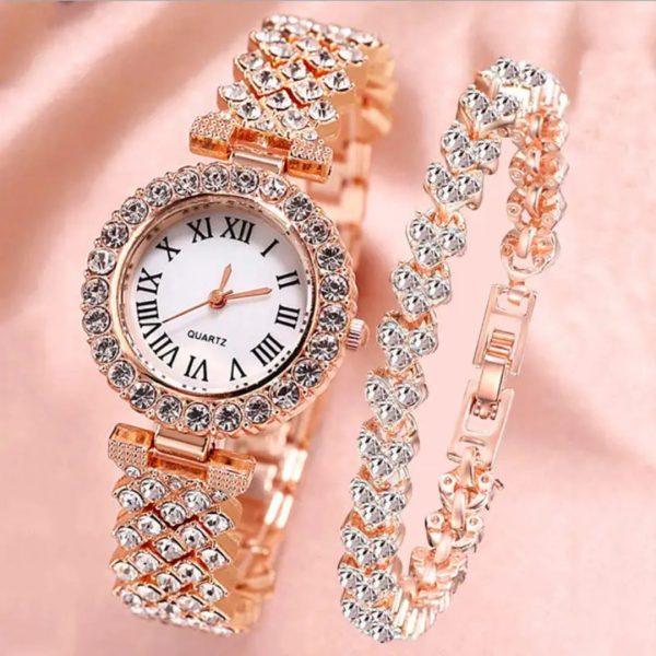 Watch & Bracelet Combo Set