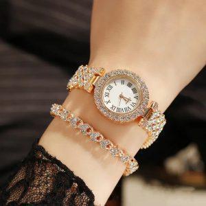 Watch & Bracelet Combo Set