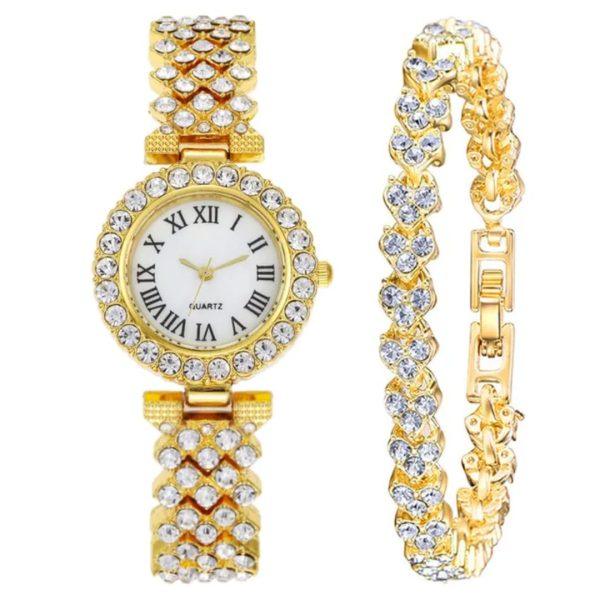 Watch & Bracelet Combo Set