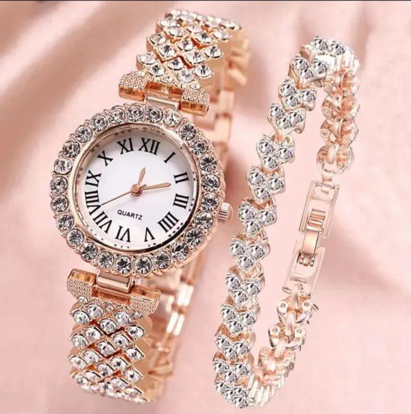 Watch & Bracelet Combo Set