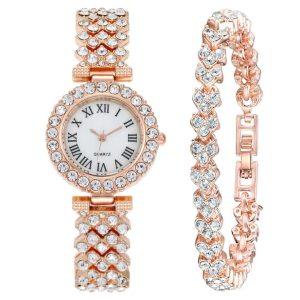 Watch & Bracelet Combo Set