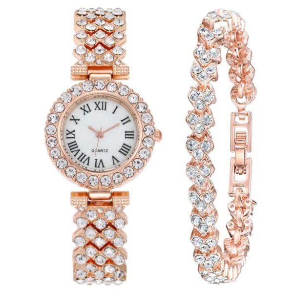 Watch & Bracelet Combo Set