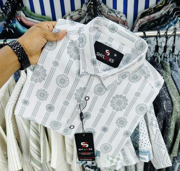 Luxury Popcorn Half Sleeve Print Shirt- Shy Looks