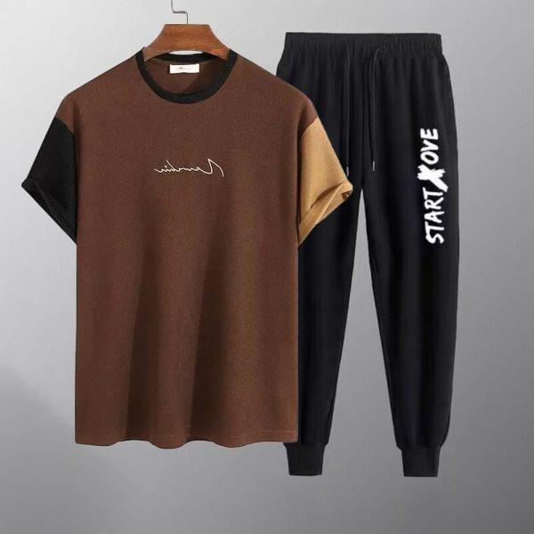T-Shirt+Trouser Combo Set For Men