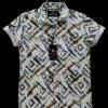 Luxury Popcorn Half Sleeve Print Shirt- Shy Looks