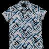 Luxury Popcorn Half Sleeve Print Shirt- Shy Looks