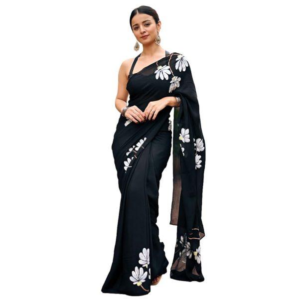 প্রিমিয়াম সেমি মসলিন শাড়ি